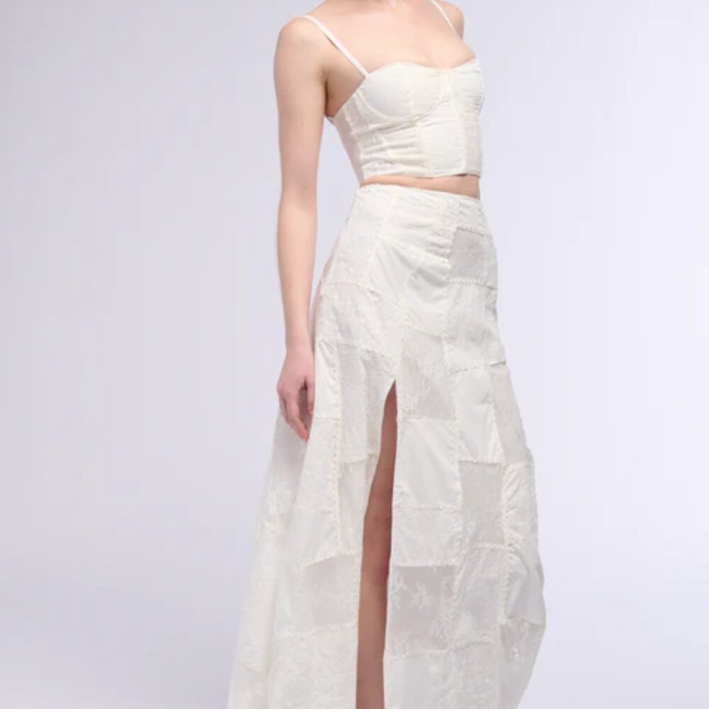 AKIRA AURA PATCHWORK MAXI SKIRT Size LL